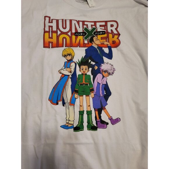 Hunter X Hunter T-Shirt Men’s Size 2XL Anime White Short Sleeve XXL New - Picture 2 of 6
